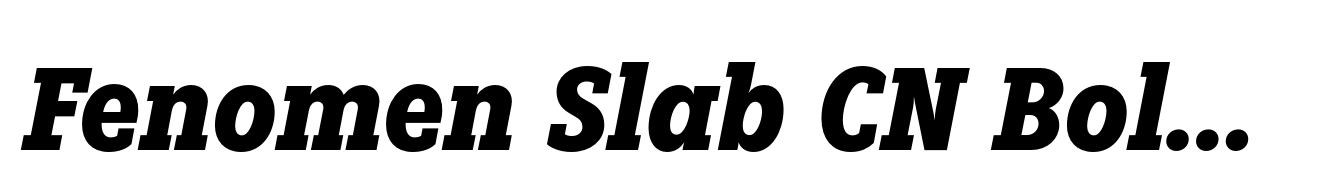 Fenomen Slab CN Bold Italic